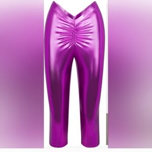 NWT Skims Metallic Swim V Waist Pants XXS
